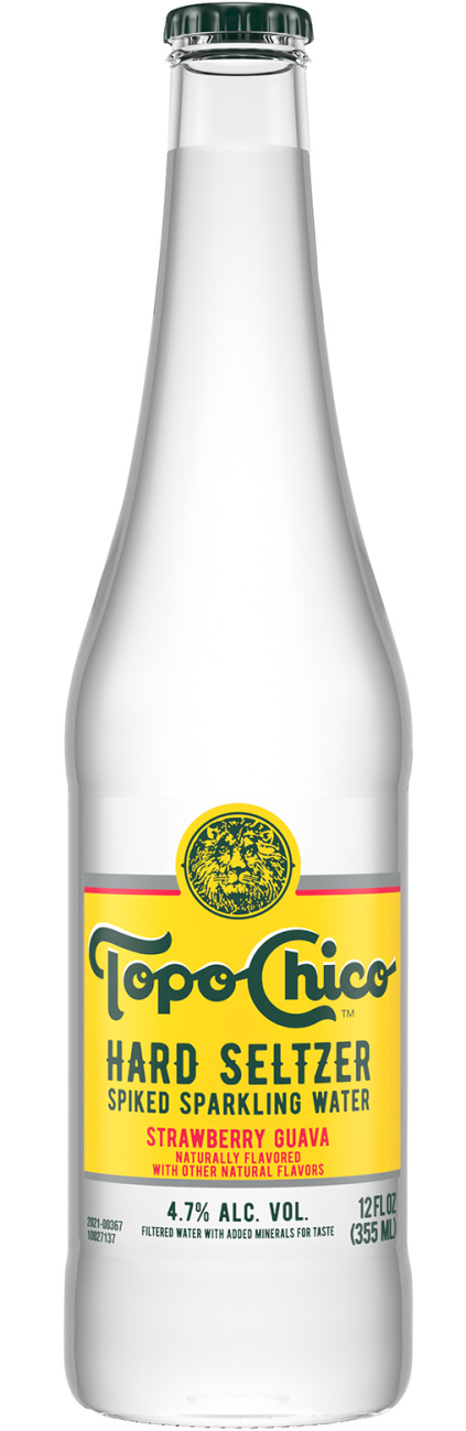 Topo Chico Hard Seltzer - Strawberry Guava 12 oz Bottle