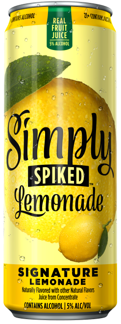 Simply Spiked Signature lemonade 24 oz can