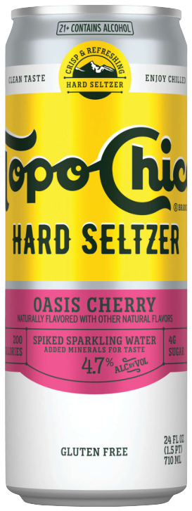 Topo Chico Hard Seltzer Oasis Cherry 24 Oz