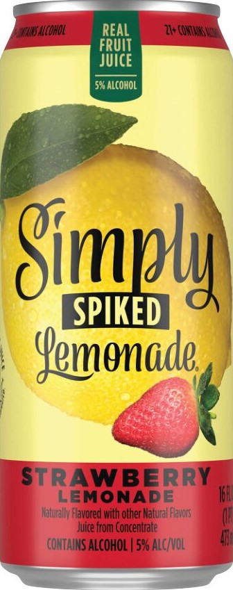 Simply Spiked Strawberry Lemonade 16oz Can