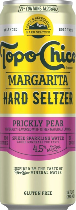 Topo Chico Margarita Hard Seltzer Prickly Pear 12oz Can Image