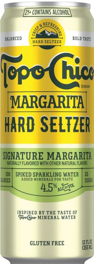 Topo Chico Margarita Hard Seltzer Signature Margarita 12oz Can Image