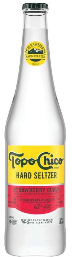 Topo Chico Hard Seltzer Strawberry Guava 12oz Bottle