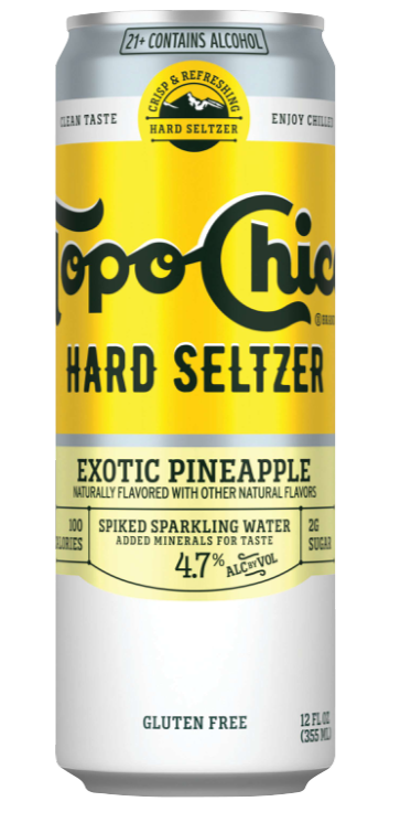 Topo Chico Hard Seltzer Exotic Pineapple 12oz Can Image