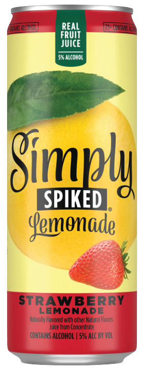Simply Spiked Strawberry Lemonade 24 oz Can Image
