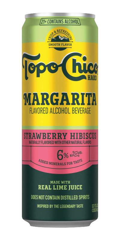 Topo Chico Hard Margarita Strawberry Hibiscus 6% 12oz Can