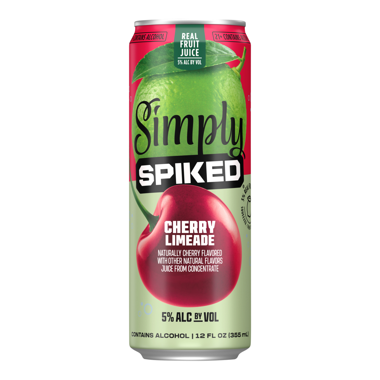 Simply Spiked Cherry Limeade Single 12oz Can Front
