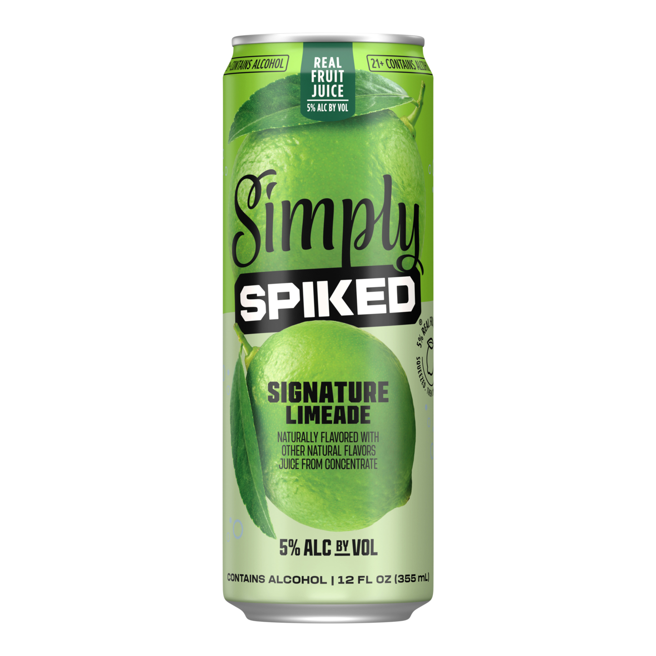 Simply Spiked Signature Limeade 12oz Can Image